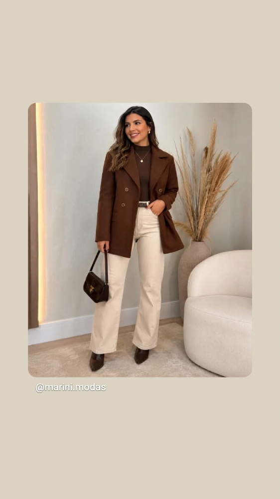 Casaco lã batida Tamanho M
